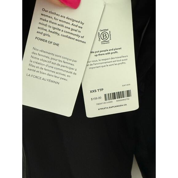 Athleta Oversized On My Way Triumph Hoodie in Black Size XXS - Picture 9 of 13